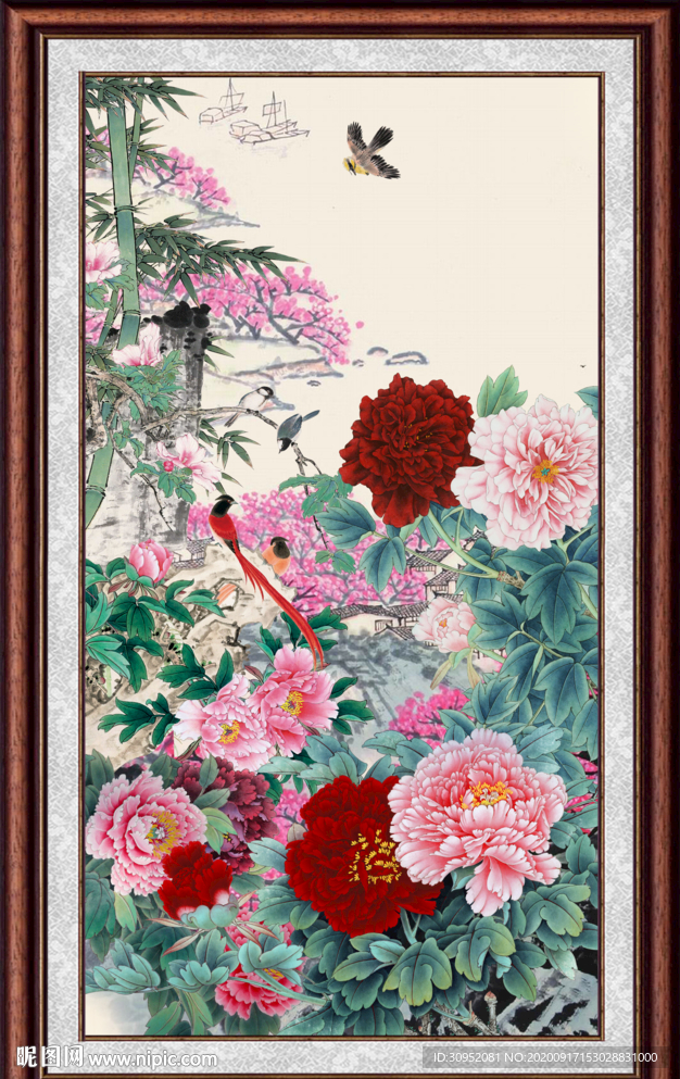 花开富贵牡丹