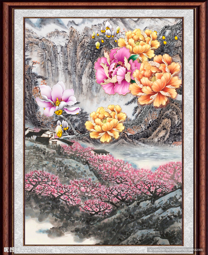 花开富贵牡丹