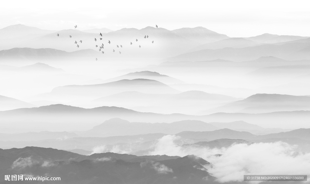 新中式山水画