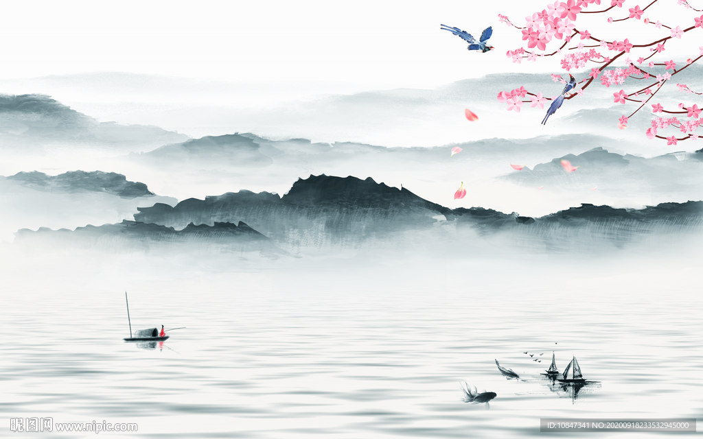 意境新上架山水画 TIF分层