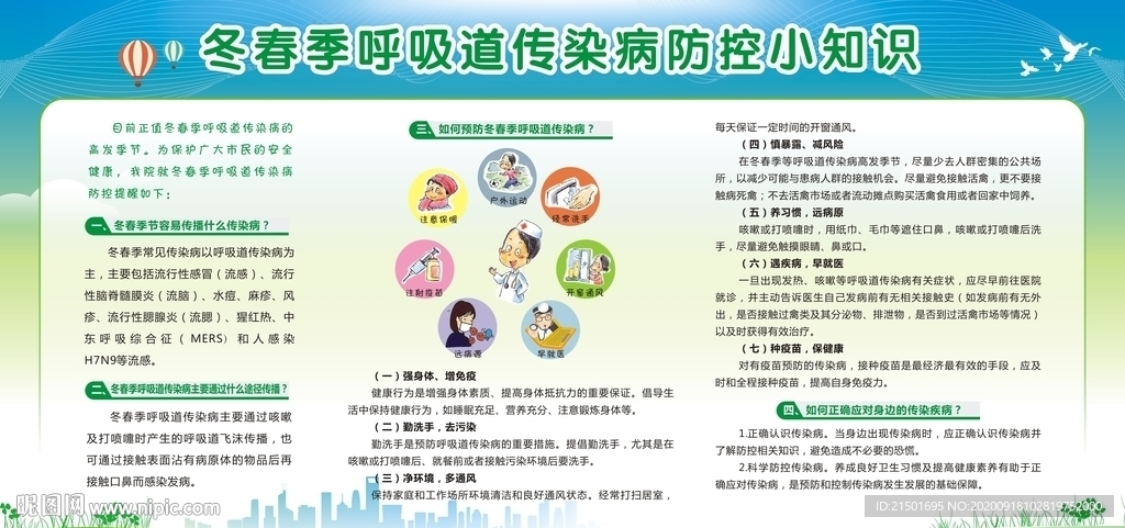 冬春季呼吸道传染病防治知识宣传