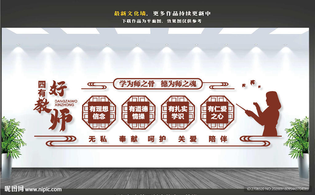 四有好教师文化墙