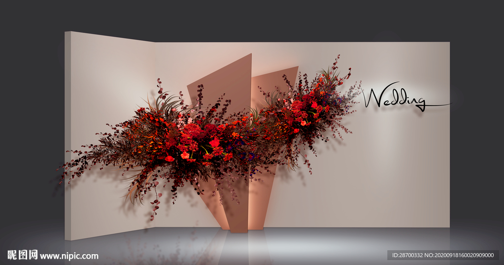 简约婚礼迎宾区