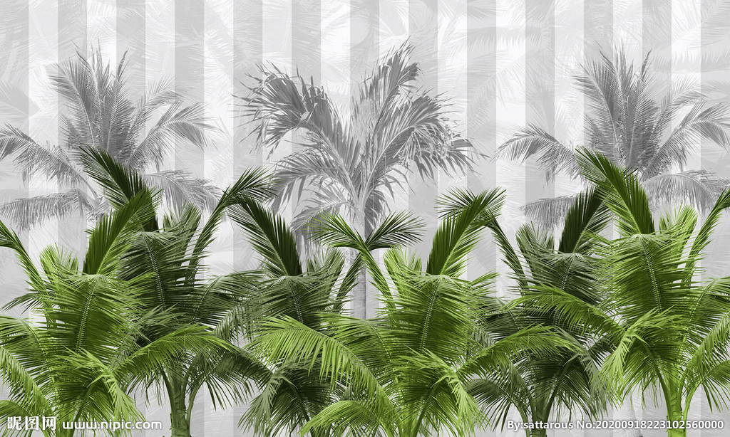 棕榈树 背景壁纸