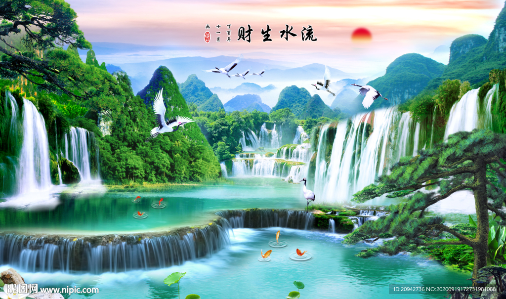 山水画 水墨山水画 意境山水画