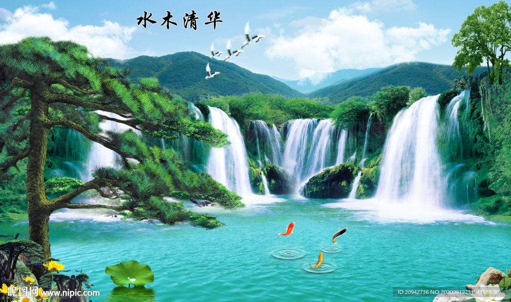山水画 水墨山水画 意境山水画