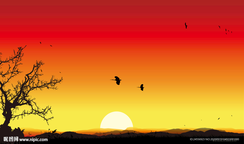 新中式油画风景山水画意境山水画