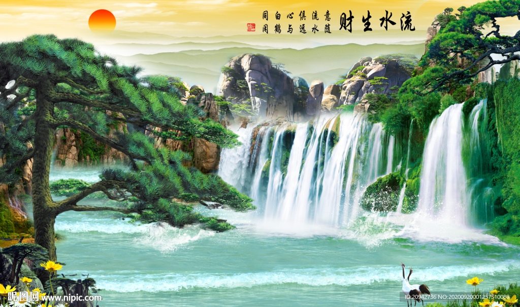 山水画 水墨山水画 意境山水画