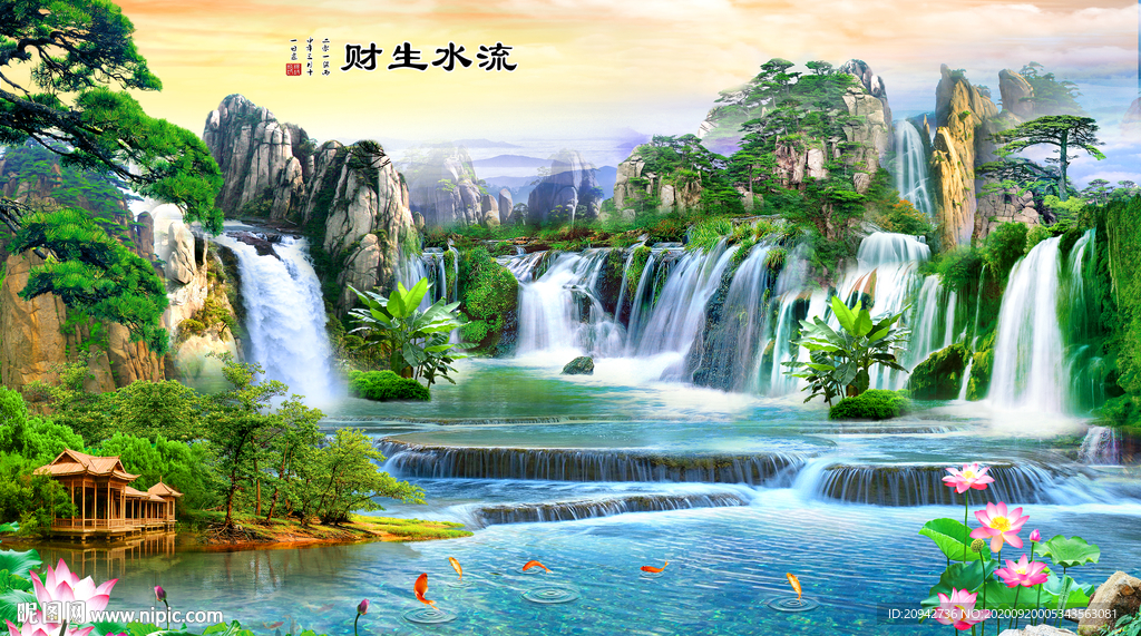 山水画 水墨山水画 意境山水画