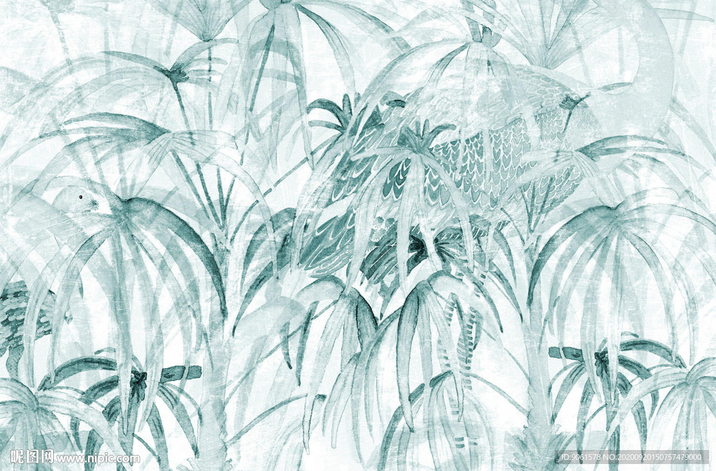 热带植物背景壁纸