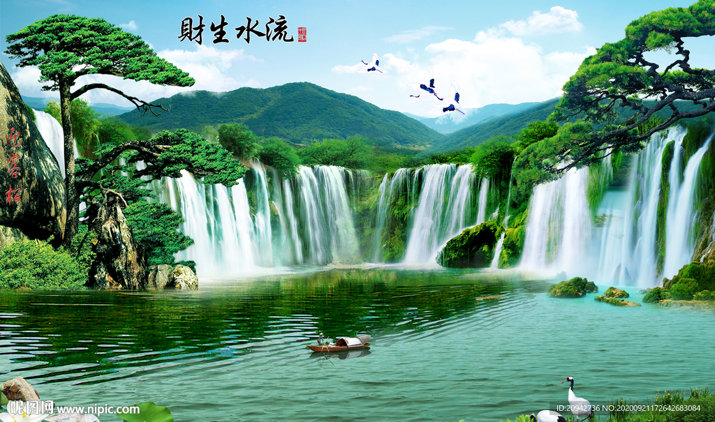 山水画 水墨山水画 意境山水画