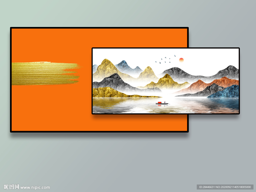 组合画抽象装饰画