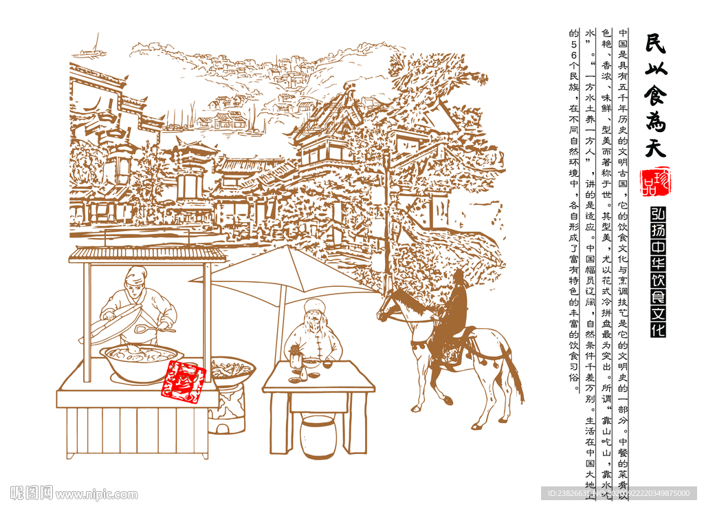 古人餐饮图