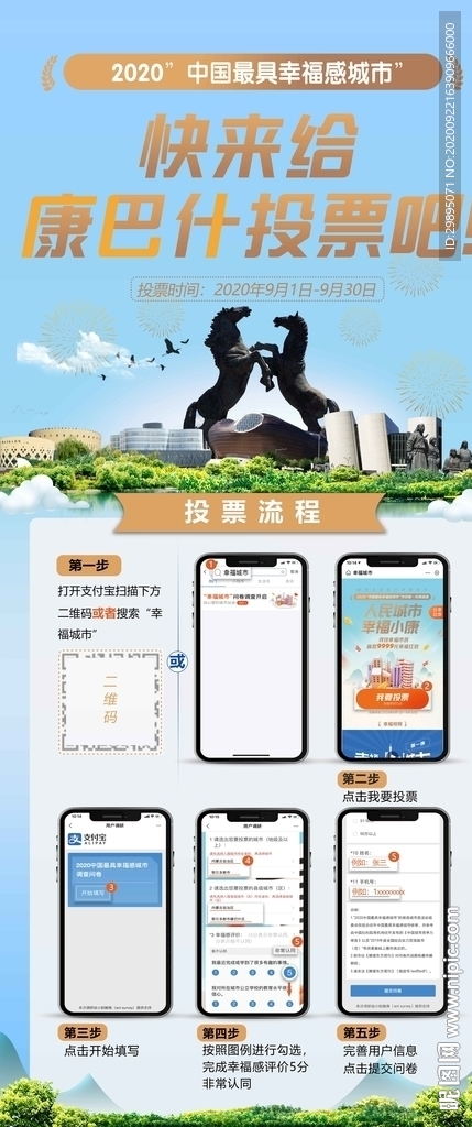中国幸福城市投票流程图