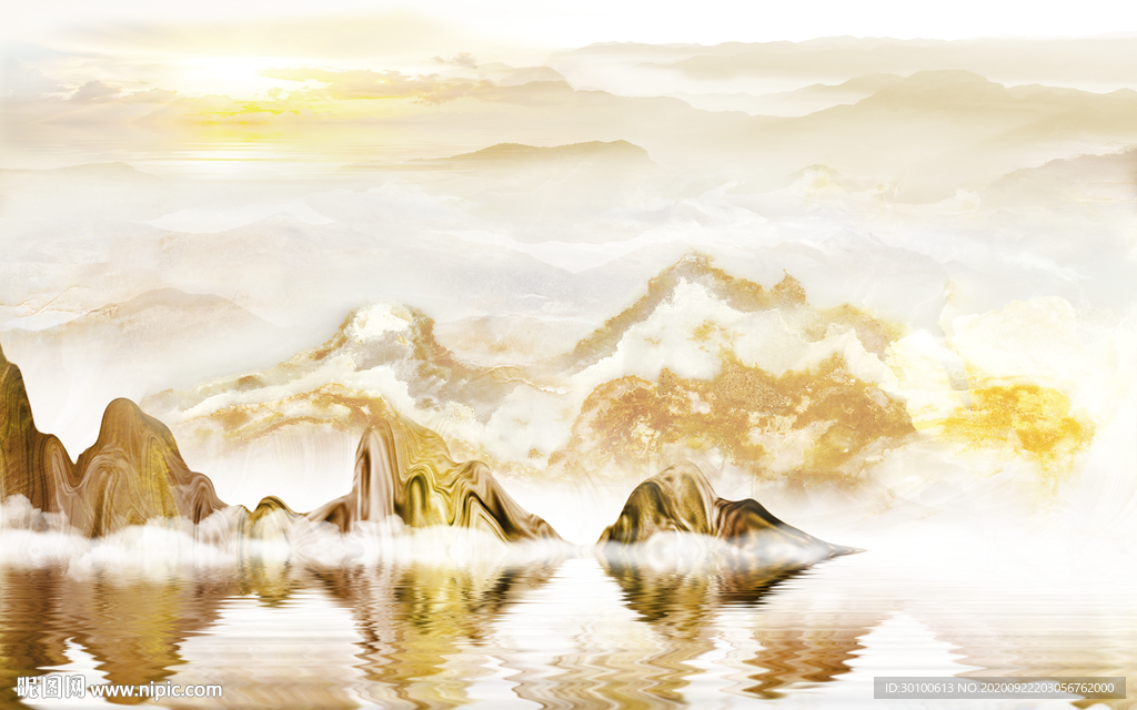 最新山水大气新画 TIF分层