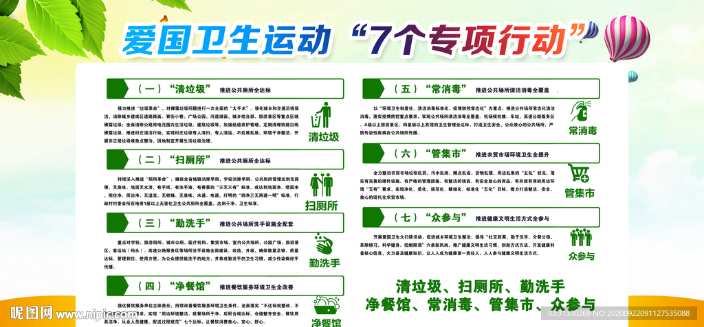 7个专项行动展板 七个专项行动