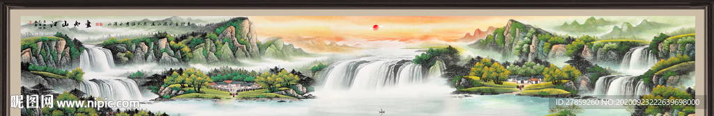 山水画国画山水画