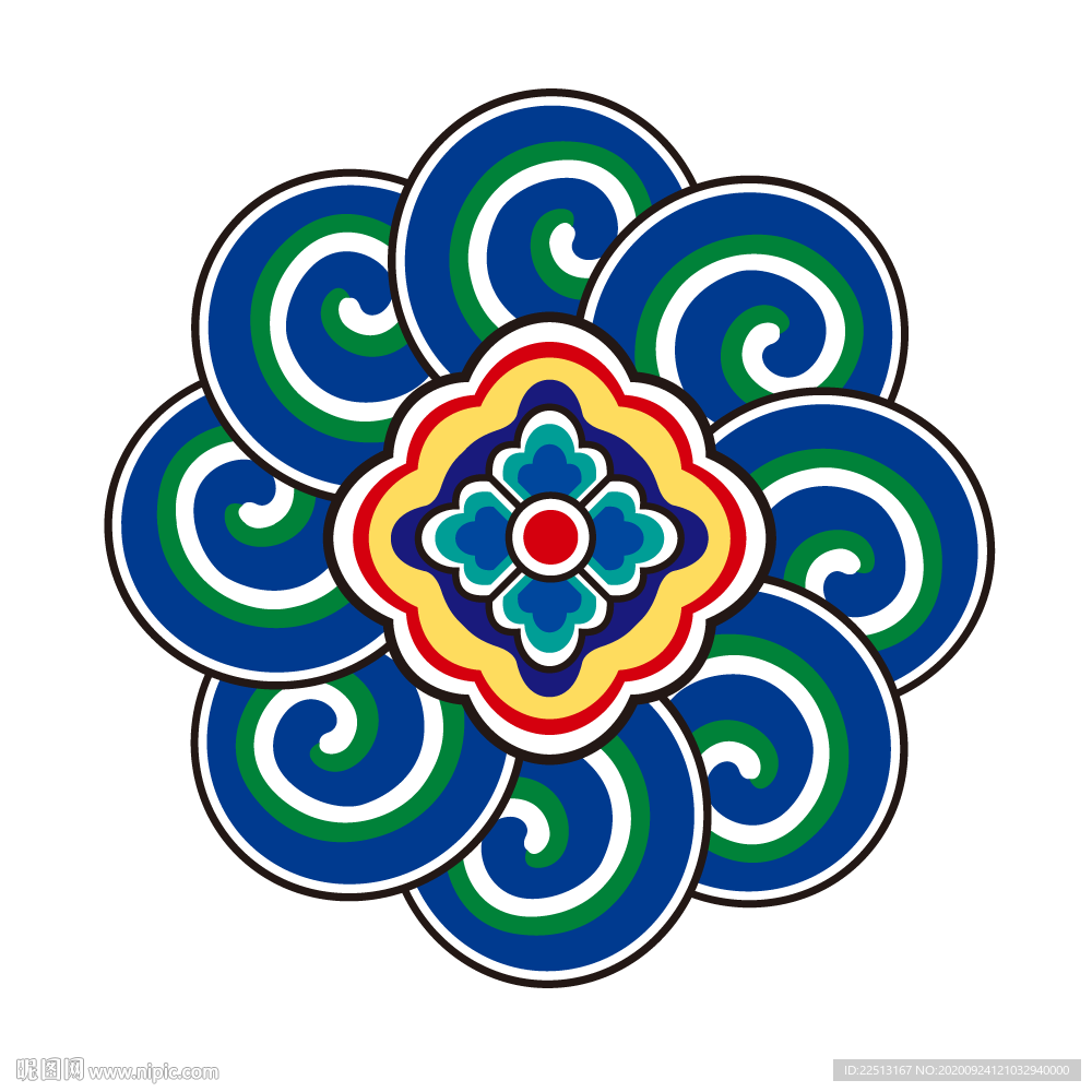花纹 藏式