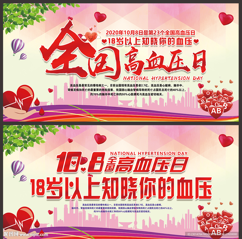 全国高血压日海报