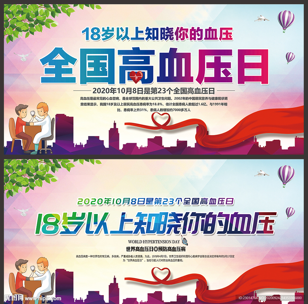 2020全国高血压日海报