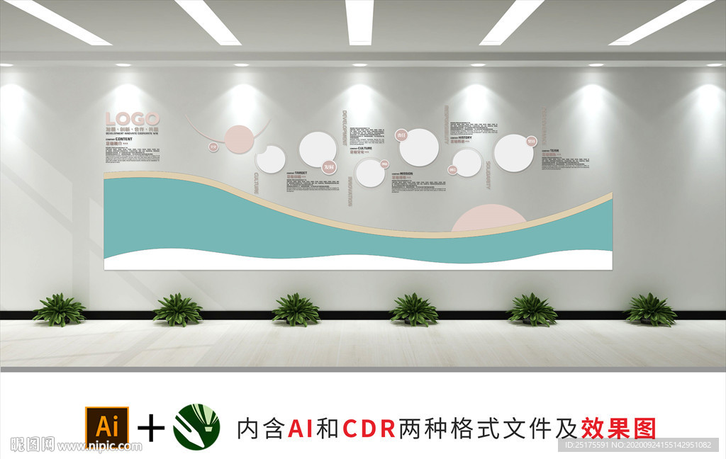 企业发展文化墙