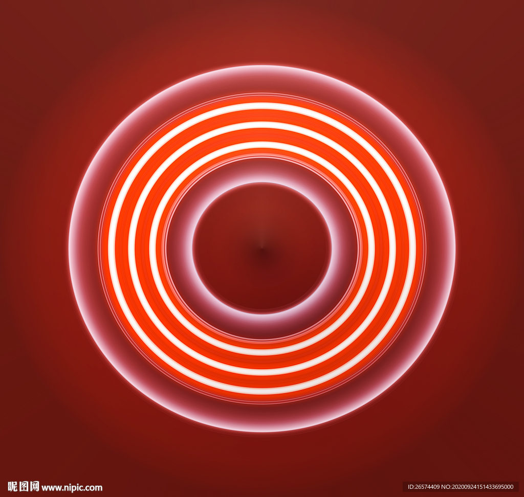 红色圆环背景