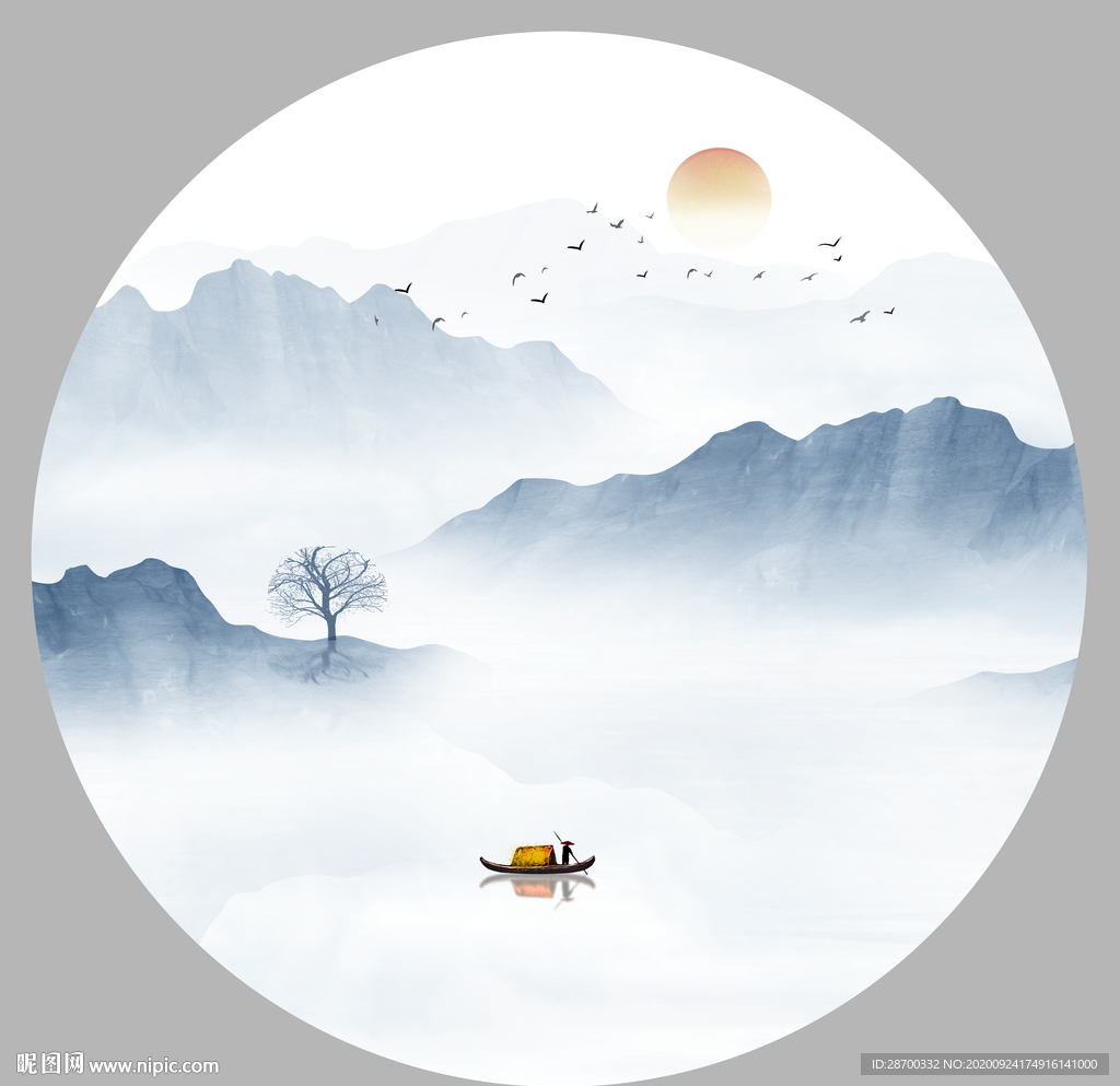 中式山水装饰画