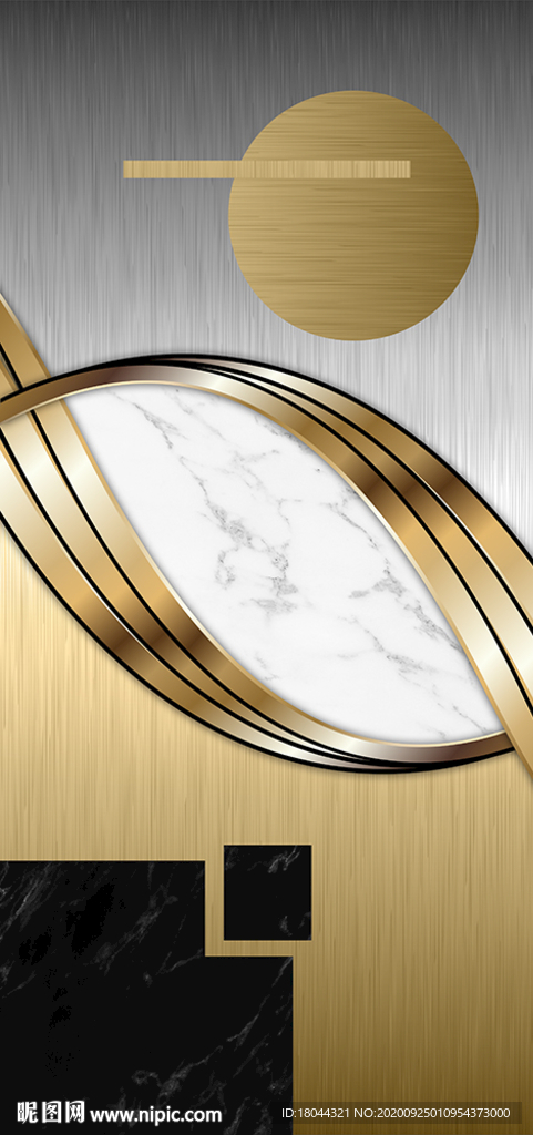 抽象简约轻奢大理石纹装饰画玄关