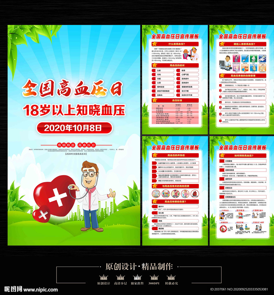 全国高血压日展板