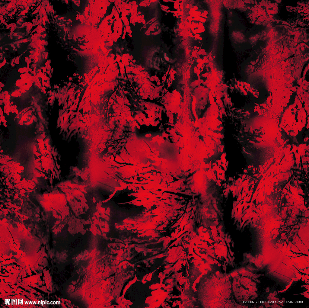 数码印花 大牌花 扎染