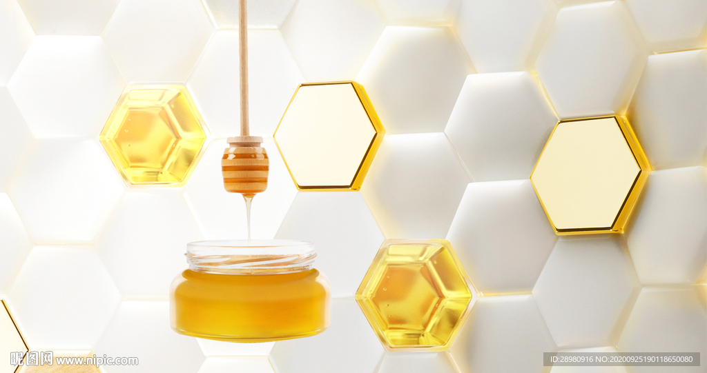 蜂蜜蜂胶类产品海报