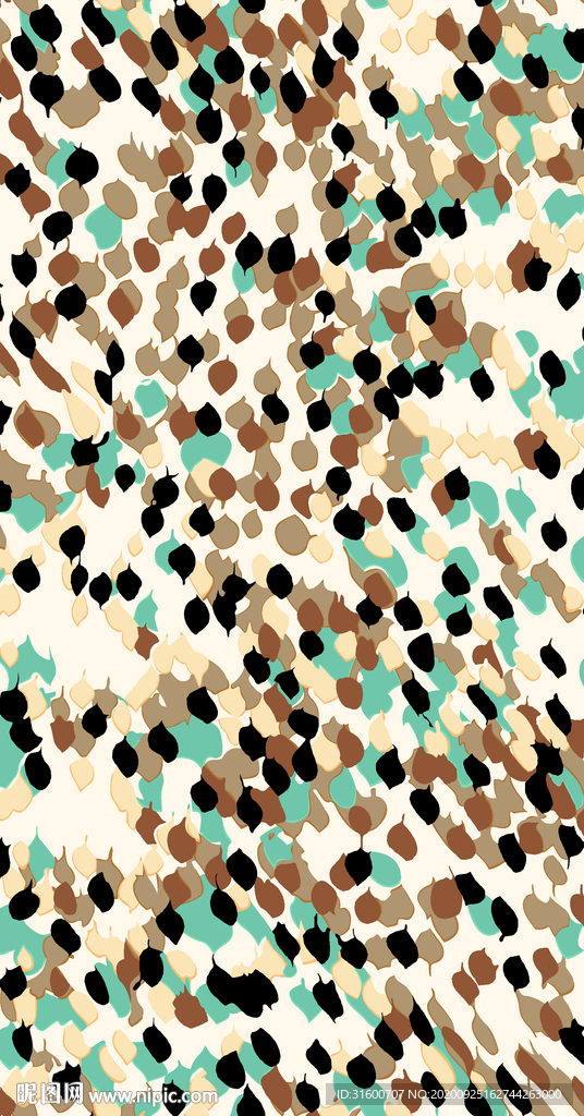 满底抽象石子花