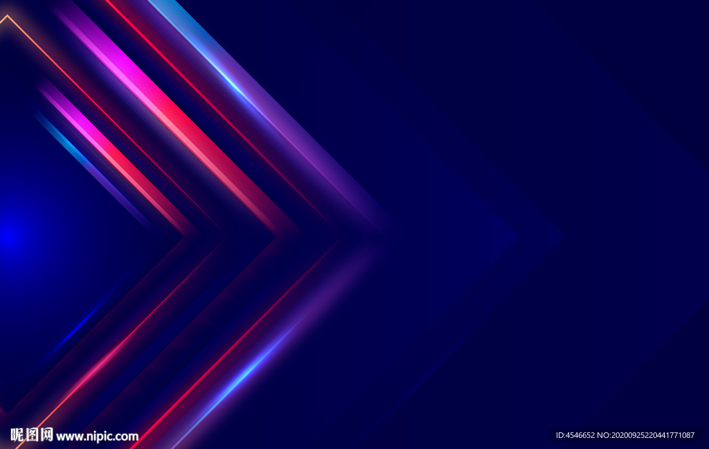 科技发光彩色深色PPT背景