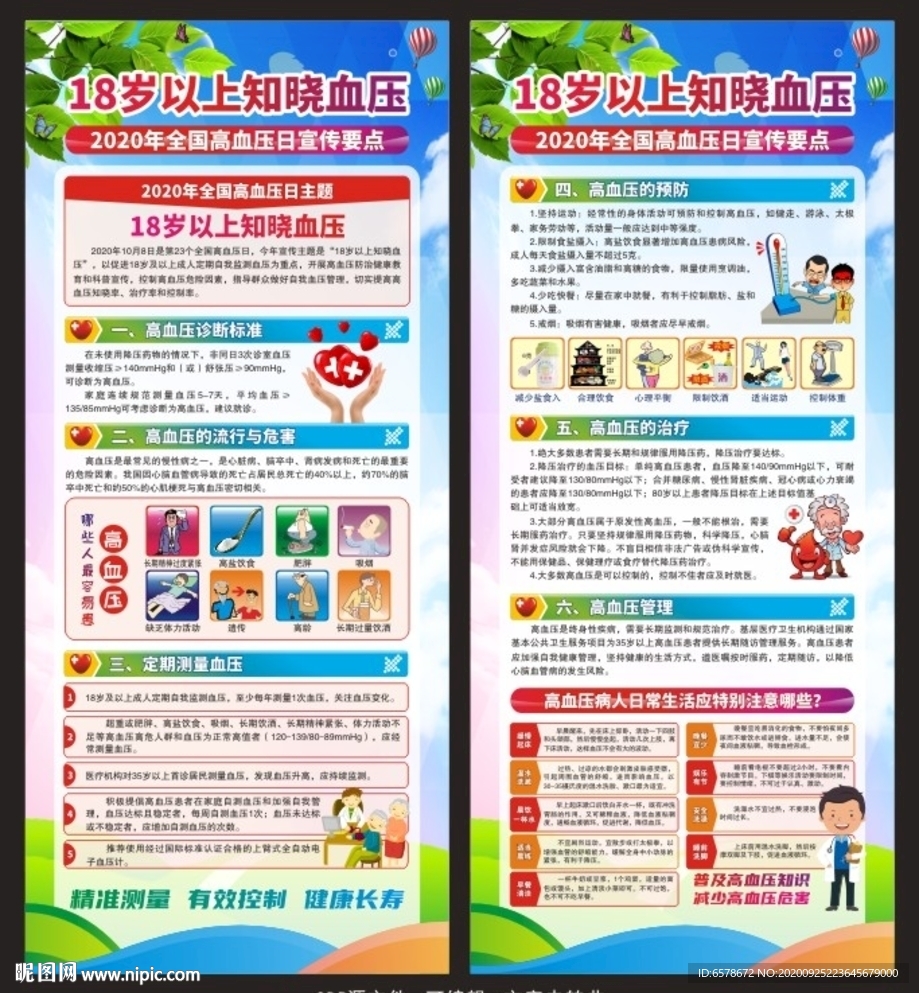 全国高血压日X展架