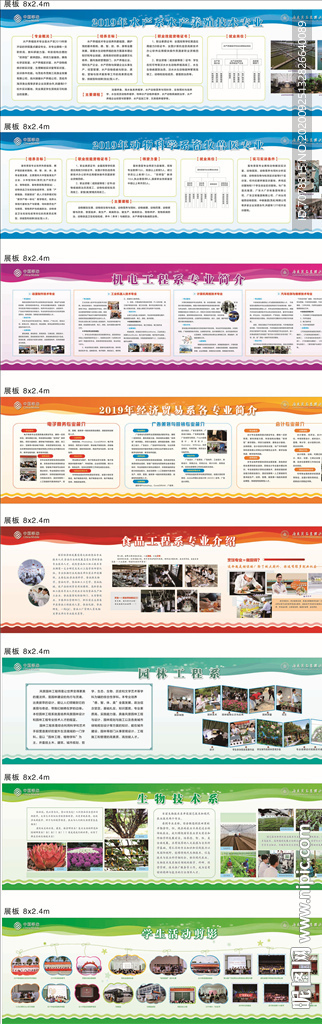 学校专业展板宣传栏
