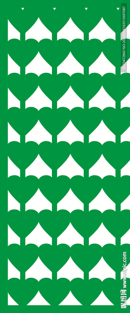 爱心花格雕花X4