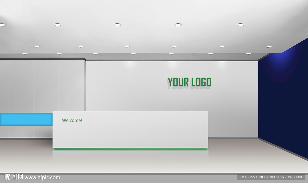 logo前台背景墙贴图