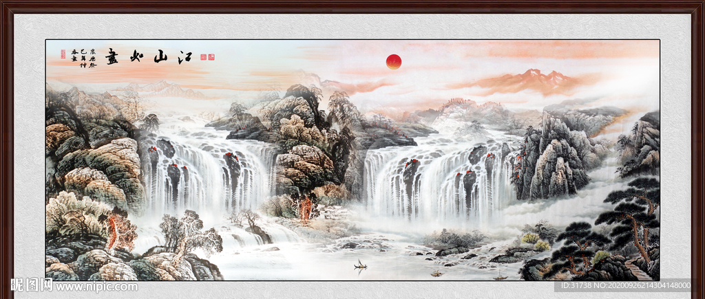 山水画 水墨山水画 意境山水画