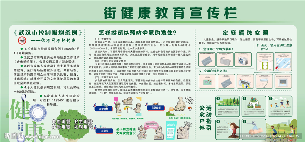 夏季健康教育宣传栏