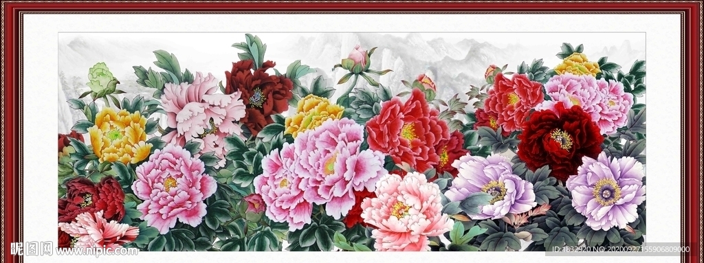 国画牡丹