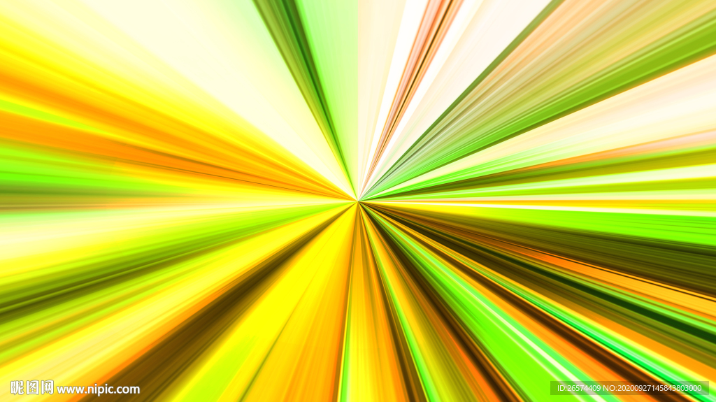 黄绿放射背景