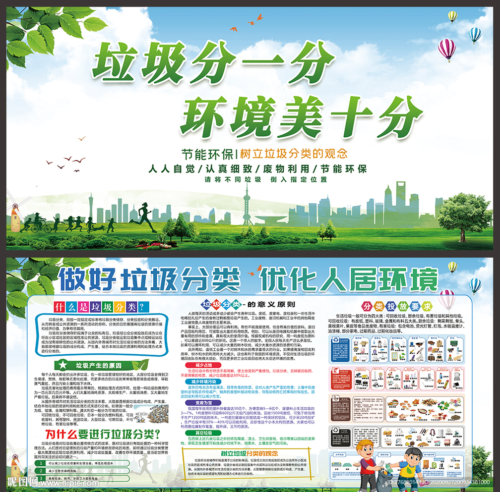 垃圾分类宣传栏 垃圾分类展板