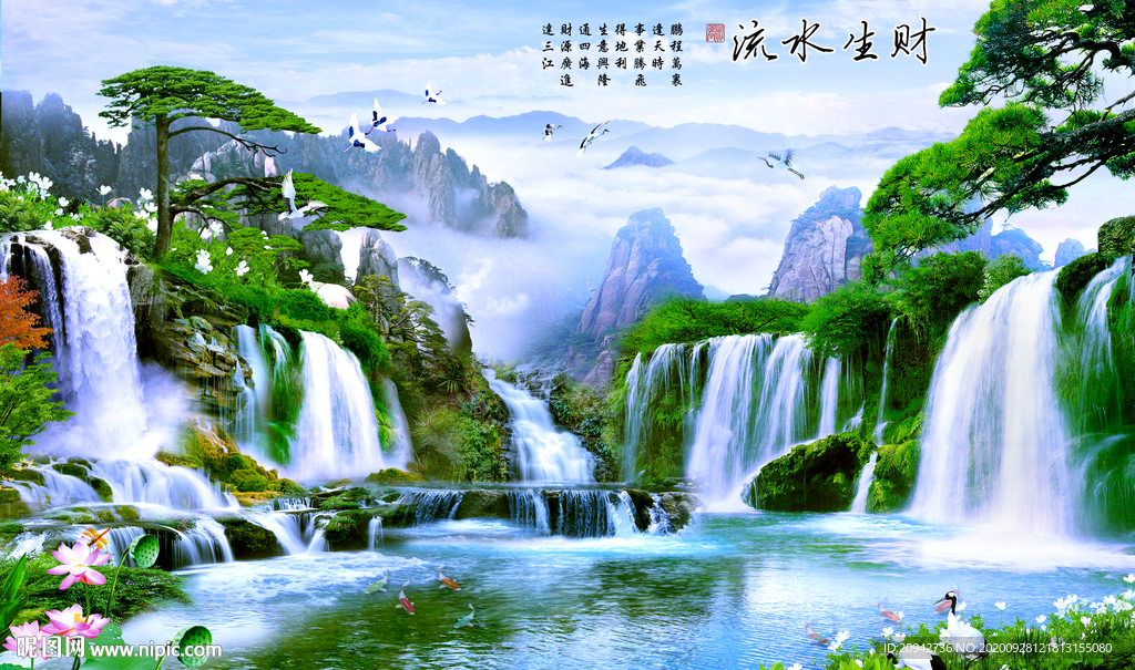 山水画 水墨山水画 意境山水画