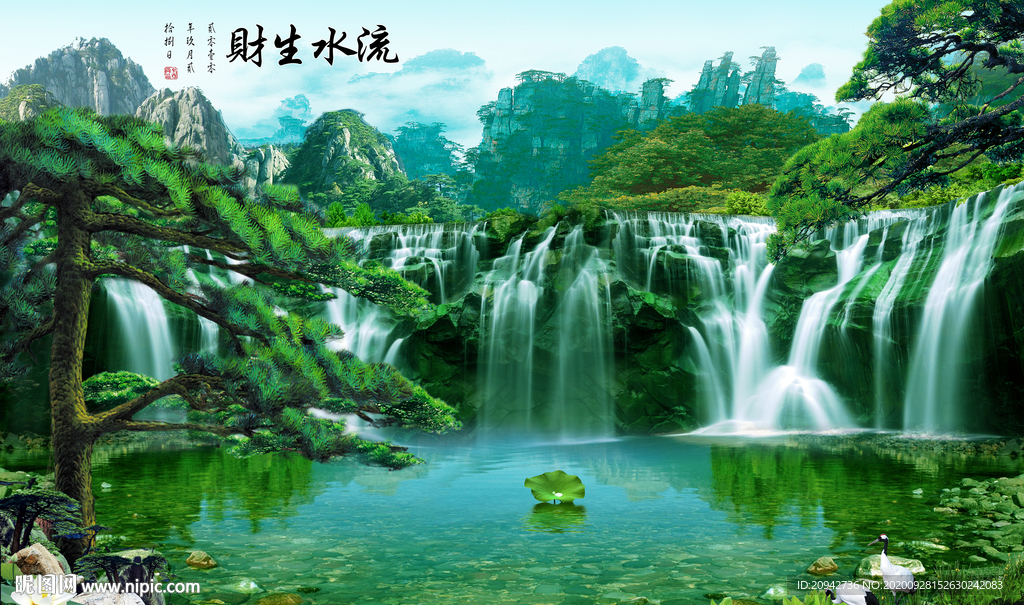 山水画 水墨山水画 意境山水画