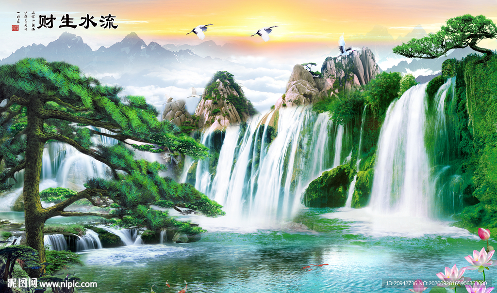 山水画 水墨山水画 意境山水画