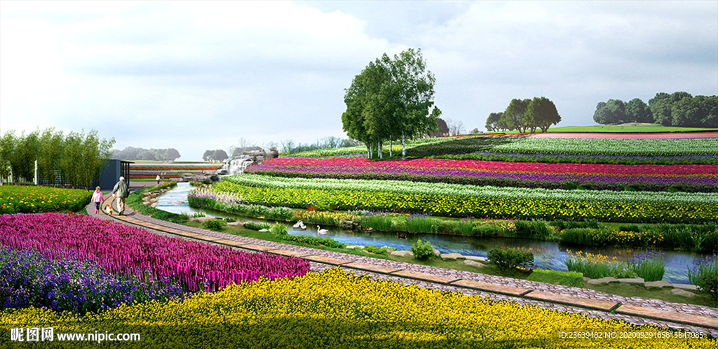 生态花海效果图设计图