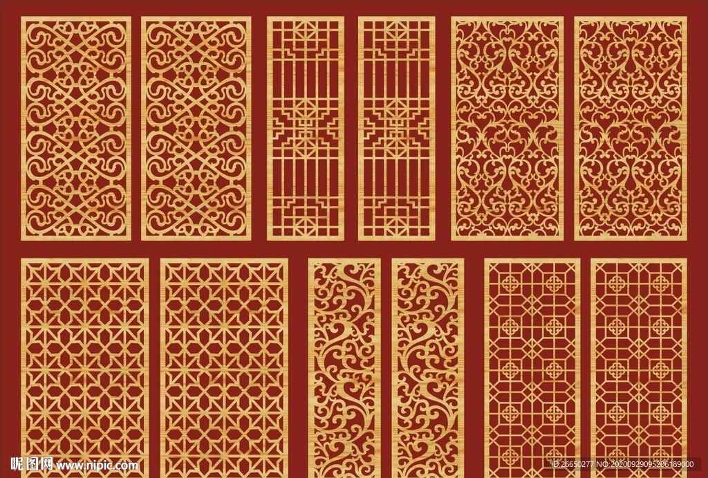 镂空隔断雕花