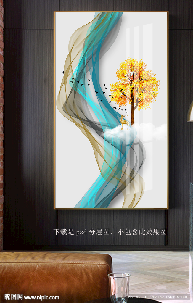 新中式玄关装饰画