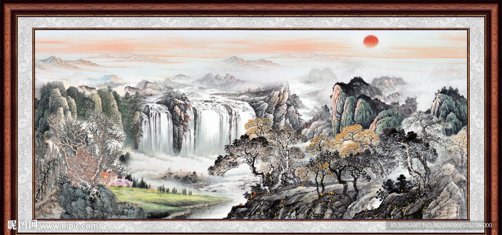 聚宝盆山水
