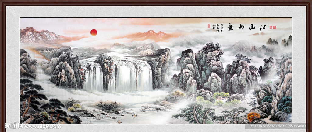 山水画 水墨山水画 意境山水画
